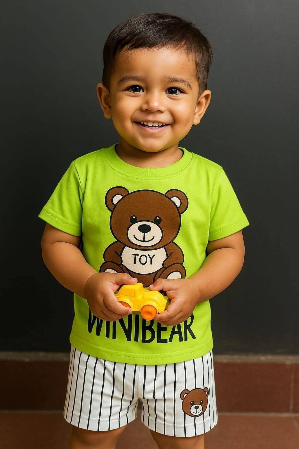"Winbear"Short Sleeve Summer Baby T-Shirt set