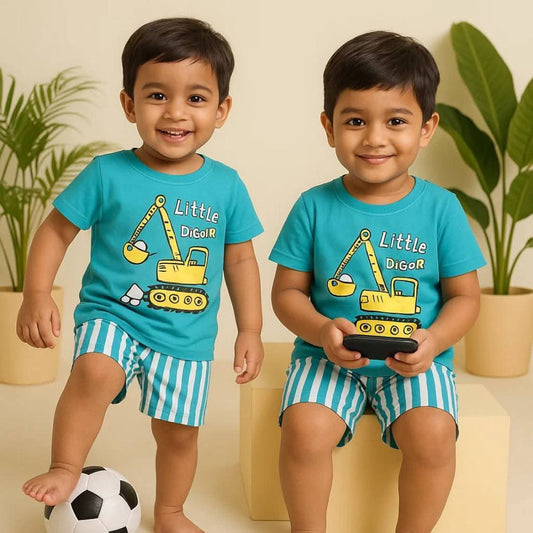 Short Sleeve Summer Baby T-Shirt set